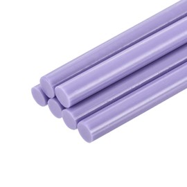sourcing map 6pcs Full Size Hot Glue Sticks for Glue Gun 7mm x 200mm Small Glue Sticks, Light Purple