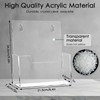 Flow fire A4 Leaflet Holders Free Standing, 2 Pack Clear