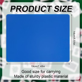 PEUTIER 4pcs Mahjong Tile Mixer Shuffler, Premium Plastic Mahjong Tile Mixer Mahjong Tile Shuffler Easy to Carry Mahjong Accessories for Mahjong Enthusiasts(Blue)