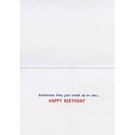 Dog Licks Baby's Ear Avanti Funny/Humorous Birthday Card