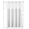 Colorful Star 256GSM Waffle Weave Heavy Duty Shower Curtains, No