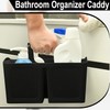 Portable Shower Caddy Basket with Compartments, Plastic Divided Cleaning Caddy