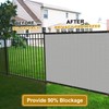 Coonoble Fence Privacy Screen Outdoor 6' x 70' Gray Heavy