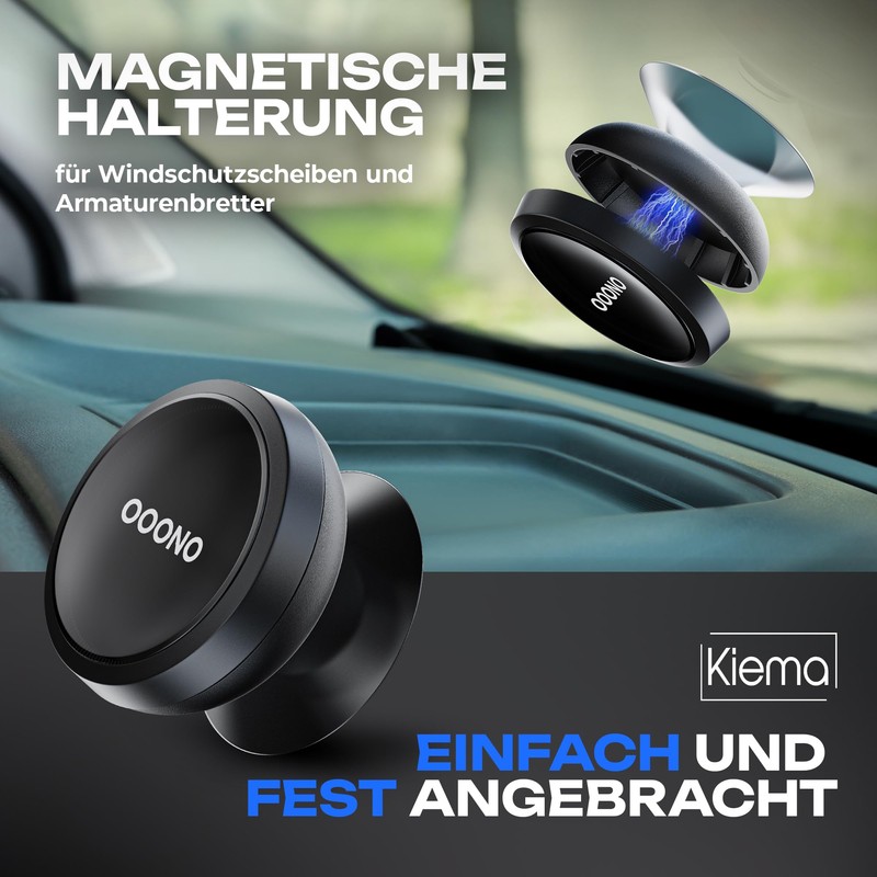 KIEMA® OOONO Magnetic Suction Cup Mount for Windshield, Ooono 1