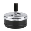 TOPINCN Ashtray, Smoking Ashtray Rotating Self-Clearing Windproof Cover Ashtray Push