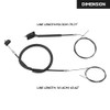 Left Right Power Sliding Door Cable Kit - Compatible for
