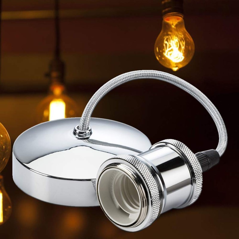 Pendant Light Fitting Hanging Fixture Ceiling Rose Lamp E27 Holder