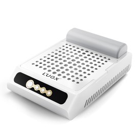 L'UGX Rechargeable Nail Dust Collector, Professional Brushless Turbo Dust Collector Nail Tech, Powerful Dust Suction Machine Manicure Pedicure Tool for Acrylic Nail Polishing, Low Noise, 2Pcs Filters