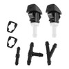 HOPESPANNER No.986303J000 Windshield Washer Nozzle for Hyundai Santa Fe 2013-2018 Black,White Front Windshield Spray Nozzles Wiper Spray Washer Jet Plastic 1 Set