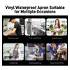 Vammcht Waterproof Apron with Comfortable Adjustable Bib Rubber Vinyl Dishwasher