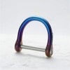 [TISUR] Key Ring Titanium Key Chain D-Ring for Smart Key