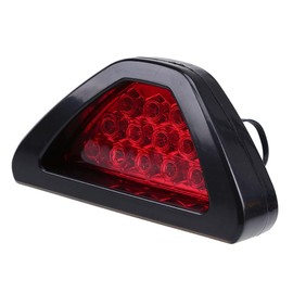 Qicarkey Tail Lamp, Stop Lamp, Back Fog Light, Brake Lamp, Taillight, Triangle, Stop Lamp, Motorcycle, Automotive, Universal (Red)