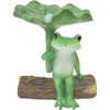 Daikai Copeau Frog Taking Shelter from Rain on Lotus Leaf,