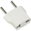 Ckitze Round White USA to Europe/Asia/Africa Travel Power Plug Adapter