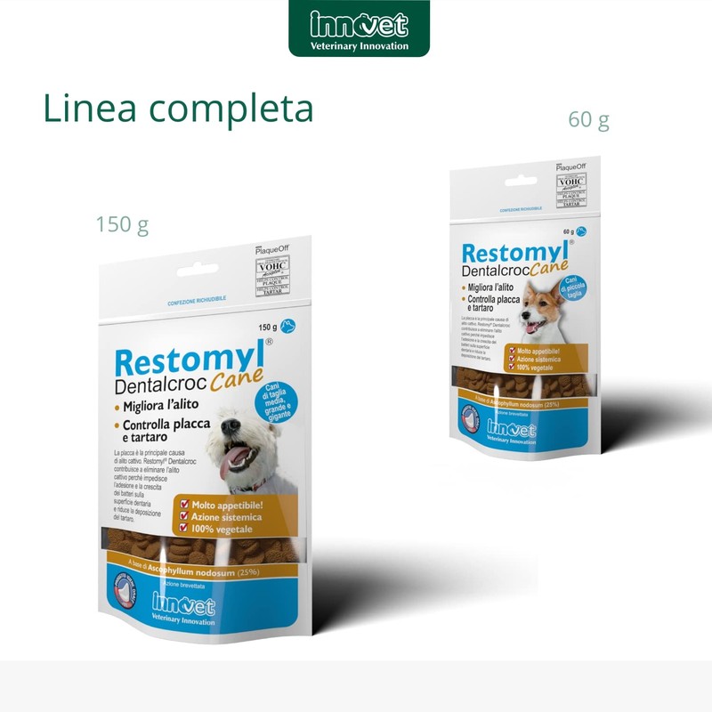 Restomyl Dentalcroc, Supporto nutrizionale, Migliora l'alito. Controlla e previene la