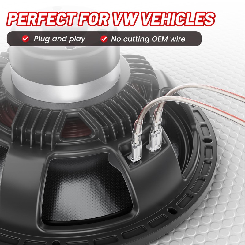 RED WOLF Door Speaker Wiring Harness Adapter Select for VW