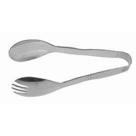 American Metalcraft HM6TNG Stainless Steel, Hammered Serving Tongs, 6" L