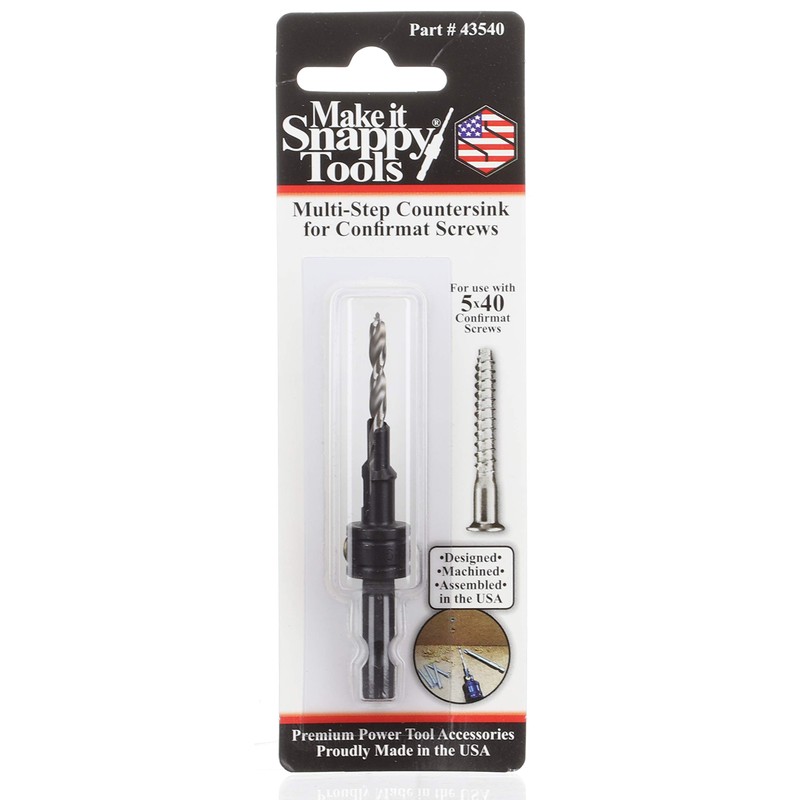 Snappy Tools 5 x 40 Confirmat Countersink #43540