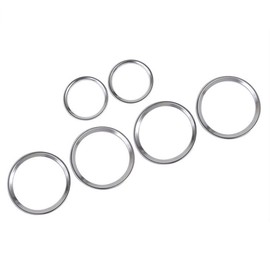 For Discovery Sport 2015-2018 ABS Car Door Speaker Ring Trim Accessories 6 pieces (Matte silver)