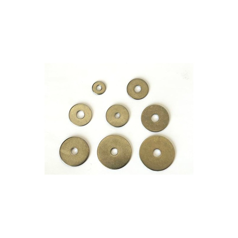 M5 x 20mm x 1.25mm Penny Mudguard Washer - Stainless