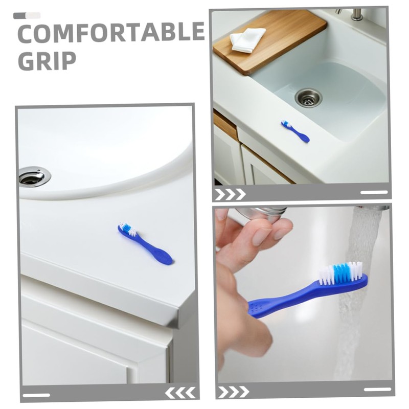 ULTECHNOVO 12pcs Soft Bristle Toothbrushes with Short Handles for Safe