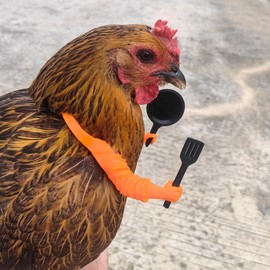 HEBYJO 3pcs 3D Printed Chicken Arm to Put on Chickens, Unique Funny Chicken Hands Neck Toy Props Soldier Action Figure Accessories for Creative Gifts, Cosplay