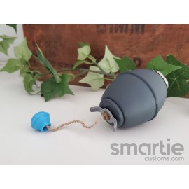 Smartie Customs DUMMY Model 39 WW2 Era German "Egg" Frag Grenade - Accurate Size Plastic Replica - Gray, Yes