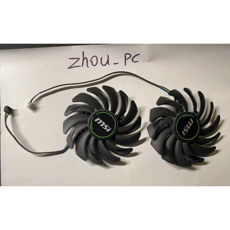zhou_pc GPU Replacement Cooler Fans 87mm For MSI RTX 2060