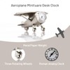 ZAHEPA Aeroplane Miniature Table Clock & Paper Weight – Stylish