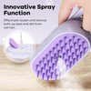Cat Steam Brush for Shedding, 4 in 1 Rechargeable Steam
