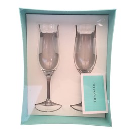 Tiffany Style Swing Pair of Champagne Glasses