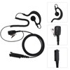 Wireless Walkie Talkie PTT Speaker Earpiece Ear Hook Headset Earphone