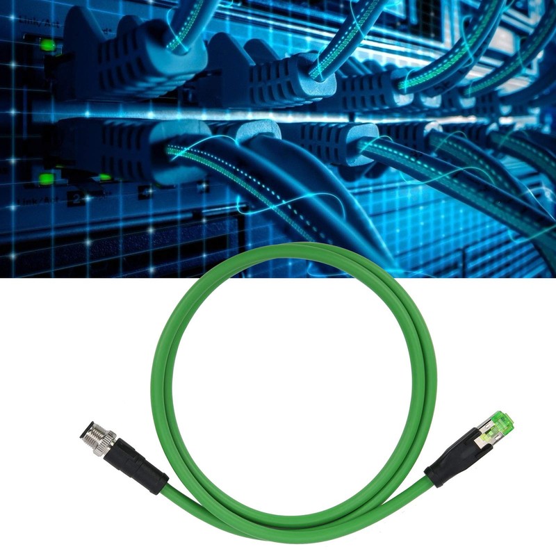Eujgoov 1 m / 3,28 Pies Cable Blindado Ethernet Industrial