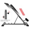 Roman Chair Back Hyper Extension Bench Adjustable Exercise Machine for