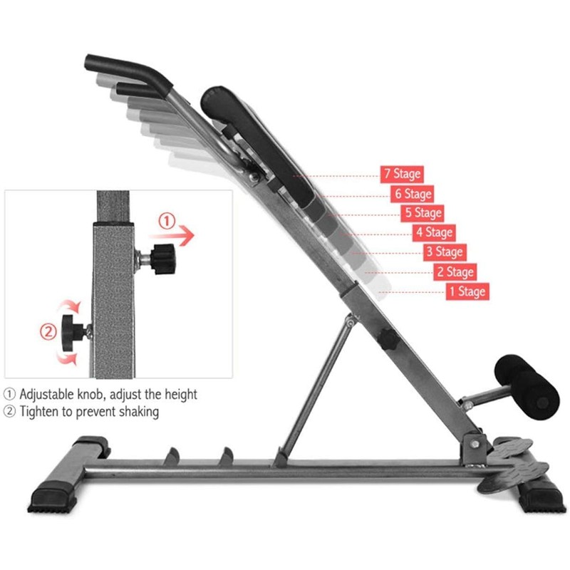 Roman Chair Back Hyper Extension Bench Adjustable Exercise Machine for