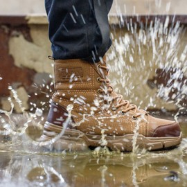 SUADEX Steel Toe Boots for Men Women Indestructible Non-Slip Comfortable Work Boot for Men Work & Safety Boots Construction Shoes