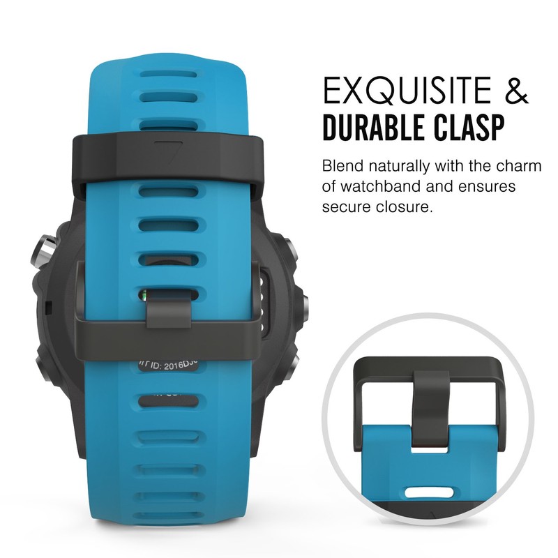 MoKo Band Compatible with Garmin Fenix 3/Fenix 5X, Soft Silicone