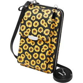 KUKOO Small Crossbody Bag Cell Phone Purse Wallet with Credit Card Slots for Women