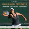 12 Pack Pickleball Balls, 40 Holes Outdoor Pickleballs, High Elasticity