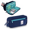 Akura Pencil Case, Large Capacity, Pen Pouch, Canvas, Simple, Multifunctional,