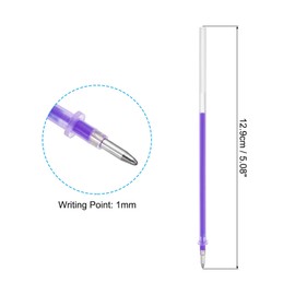 PATIKIL 1mm Gel Pens Refills, 24 Pack Fluorescence Metallic Ink Bold Point for Adults Coloring Books Scrapbooking Art Drawing Journaling, Purple