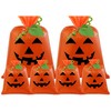 Maitys 18 Pcs Halloween Pumpkin Lawn Leaf Bags with Felt