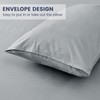 LINENOVA 100% Luxury Cotton Standard Pillowcases(Set of 2),Super Soft and
