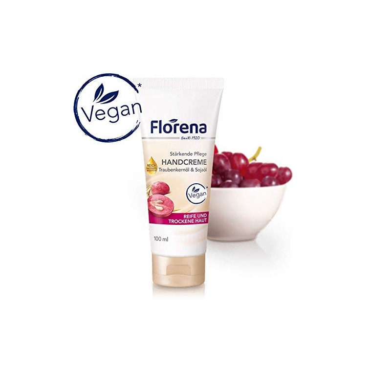 Crema de manos con aceite de semilla de uva y