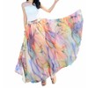 Afibi Women Full/Ankle Length Blending Maxi Chiffon Long Skirt Beach