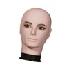 perfeclan Male Bald Mannequin Head,Training Head Model,Multipurpose,Makeup Doll Head,Manikin Head