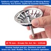 Sink Strainer Basket, Diameter 79 mm, Compatible with Blanco 119146,