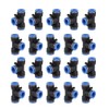 6mm Tee Pneumatic Fittings, 20 Pcs Air Line Fittings Connector,