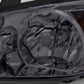 DNA MOTORING Pair of Headlights Compatible with 02-04 Toyota Camry, Smoked Lens/Amber Corner, HL-OH-TCA02-SM-AM