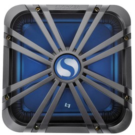 Kicker 12-inch (30cm) Square Subwoofer Grille for 11S12L7,LED, Chrome